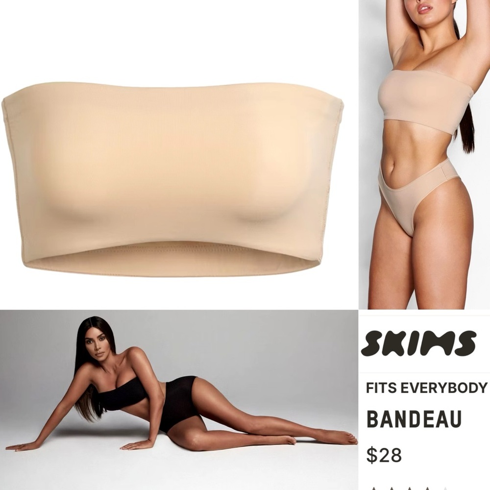 NEW SKIMS Fits Everybody Clay Bandeau Size Small